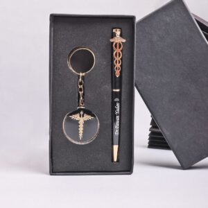 Personalized Pen & Metal Keychain Combo